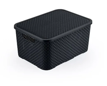 CR1826 MINI CAIXA RATAN 7L PRETA