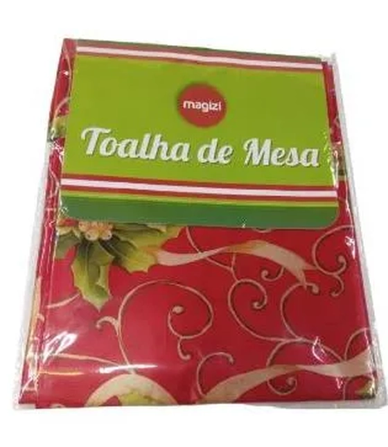 19912 TOALHA DE MESA NATAL DECORADA REDONDA 1.50MT