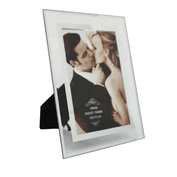 19548 PORTA RETRATO VIDRO FORMAS 10X15CM