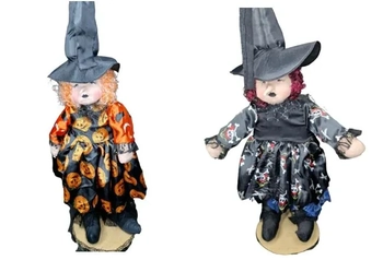 0016 ENFEITE BRUXA NO PEDESTAL