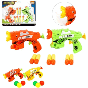WB4205 PISTOLA LANCA DARDOS/BOLAS C/02 PISTOLAS SORTIDOS