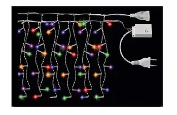 11905 CASCATA C/100 LEDS COLOR 8 FUNCOES 2.70M