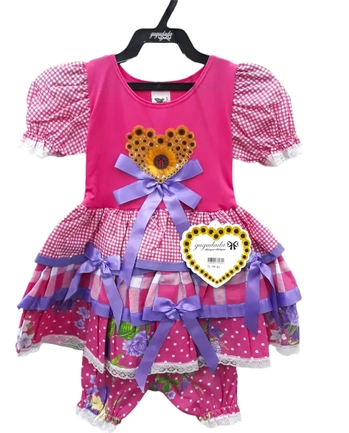 79/03 VESTIDO JUNINO BEBE TAMANHO 03