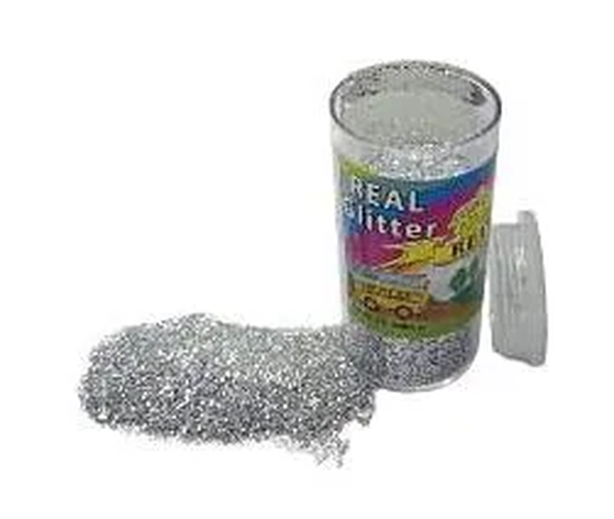 000844 POTE DE GLITTER PVC 20GRS PRATA
