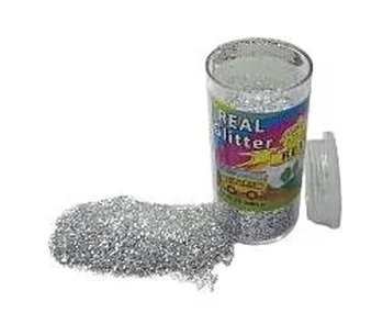 000844 POTE DE GLITTER PVC 20GRS PRATA