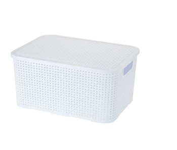 CR1950 MINI CAIXA ORGANIZADORA RATAN 3.5LTS BRANCA