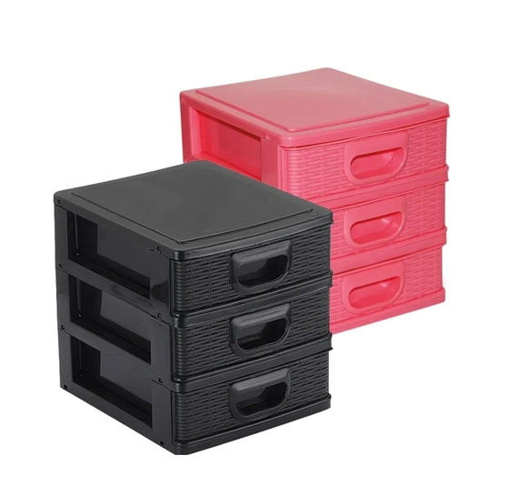 MC1228 MICRO PORTA TUDO TEXTURIZADO C/03 GAVETAS