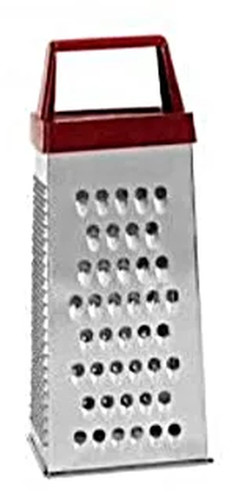 604009 RALADOR 04 FACES INOX BRANCO