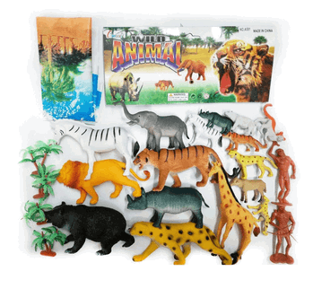 TK-1199 CONJUNTO ANIMAL DE PLASTICO C/23PCS