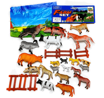 TK-1209 CONJUNTO ANIMAL DE PLASTICO C/36PCS