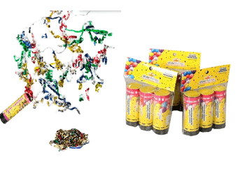 LC015 LANCA CONFETE KIDS COLORIDO 11CM C/03