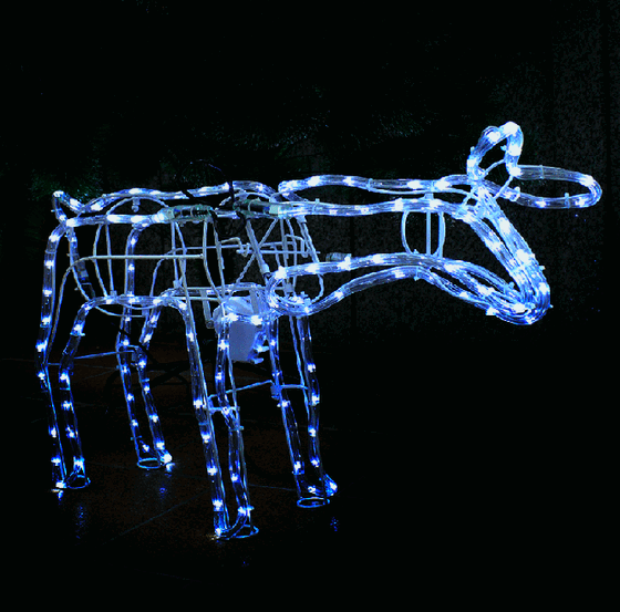 15018 RENA FEMEA DE NEON AZUL C/MOVIMENTO