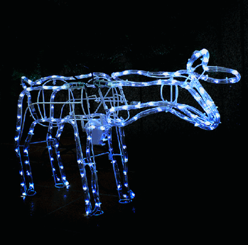 15018 RENA FEMEA DE NEON AZUL C/MOVIMENTO