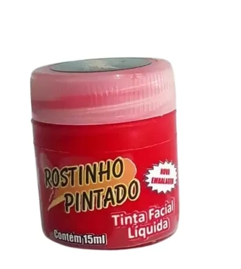 1003 TINTA FACIAL ROSTINHO PINTADO VERMELHA 15ML