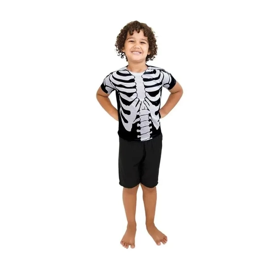 2390P FANTASIA ESQUELETO POP LUXO TAMANHO P