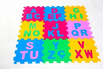 TT03B TAPETE TATAME ALFABETO TRI C/09PCS 8MM