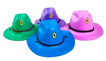 135 CHAPEU COWBOY INFANTIL EVA LARANJA