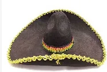 MOD-151 CHAPEU MEXICANO PRETO