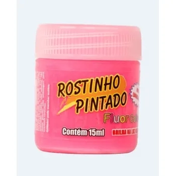 1010 TINTA FACIAL ROSTINHO PINTADO ROSA FLUOR 15ML