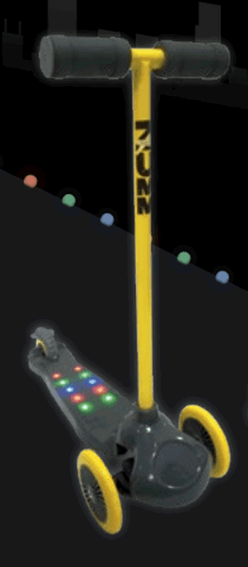 408600 PATINETE ZUMM 03 RODAS C/LED - CINZA