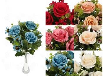 03310 MINI BUQUE DE ROSA X7 31CM