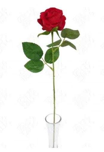 03097 ROSA AVELUDADA PEQUENA X1 50CM