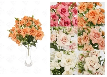 03316 MINI BUQUE DE ROSA X5 28CM