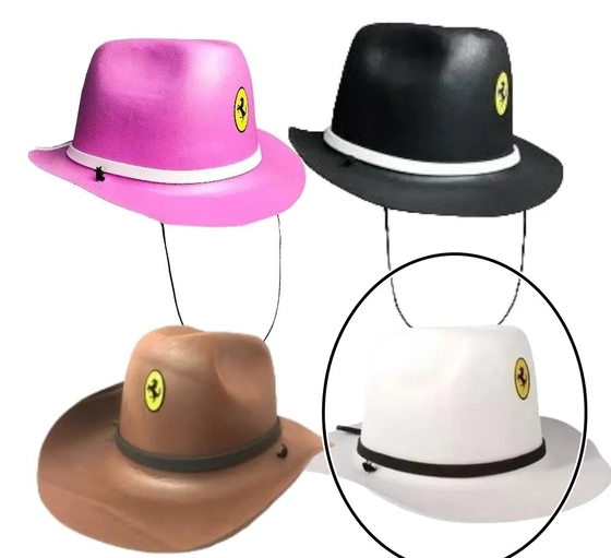 51 CHAPEU COWBOY ADULTO EVA BRANCO