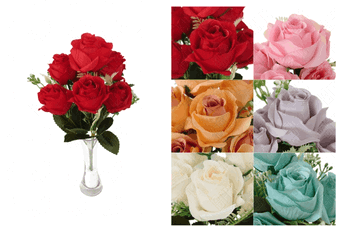 03293 MINI BUQUE DE BOTAO X7 33CM