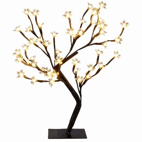 414 ARVORE C/48 LEDS MORNO 8FUNCOES C/GALHO PRETO BIVOLT