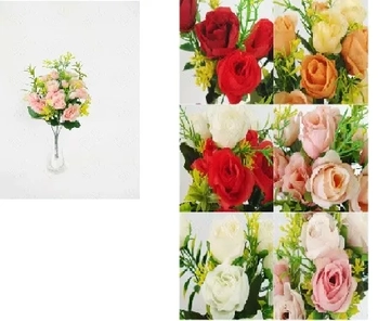 03288 MINI BUQUE DE ROSA X5 29CM