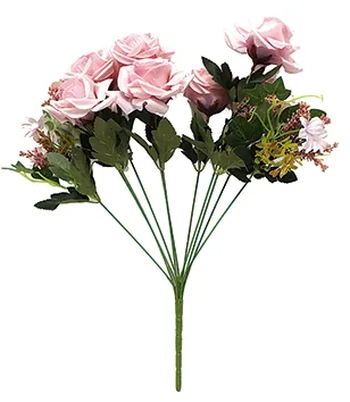 08545 BUQUE DE ROSA DIAMANTE X11 53CM