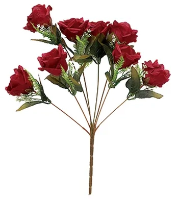 07980 BUQUE DE BOTAO ENVELHECIDO X8 55CM