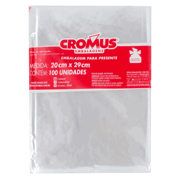 051180 SACO TRANSPARENTE 20X29 INCOLOR C/100