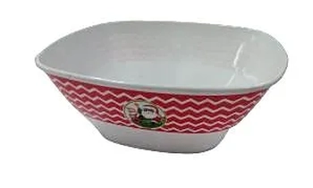 NTW13816 TIGELA QUADRADA PAPAI NOEL 18CM MELAMINA