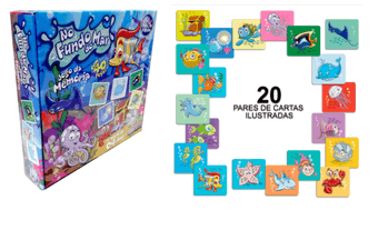 7362 JOGO DA MEMORIA NO FUNDO DO MAR
