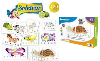 2897 JOGO BRINCAR DE APRENDER SOLETRAR 120PCS
