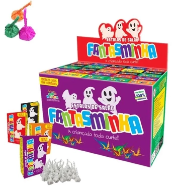 2448 ESTALOS FANTASMINHA COLOR 50X10 C/50 CAIXINHAS COLORIDA