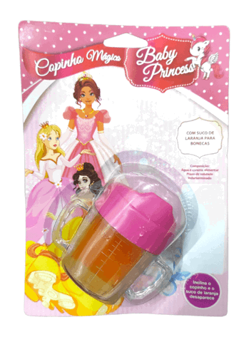 40867 COPINHO MAGICO P/BONECA BABY PRINCESS C/SUCO LARANJA