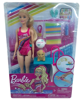 GHK23 BB BONECA BARBIE DREAMHOUSE ADVENTURES NADADORA