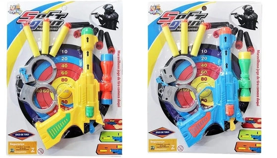 TK-2032 PISTOLA LANCA PROJETEIS DE PLASTICO C/ACESSORIOS