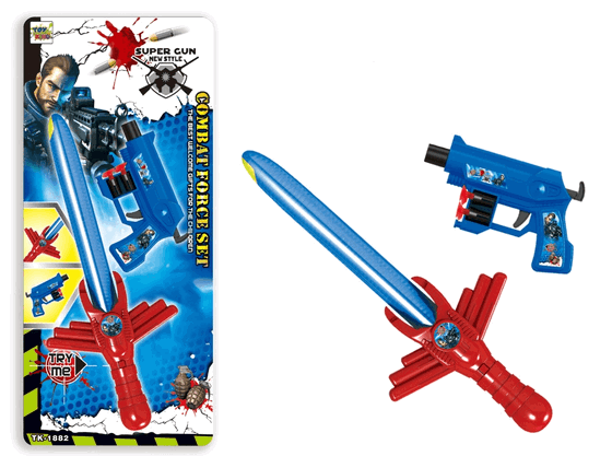 TK-1882 PISTOLA DE PLASTICO C/ACESSORIOS