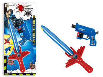 TK-1882 PISTOLA DE PLASTICO C/ACESSORIOS