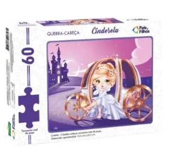 2852 QUEBRA CABECA CINDERELA 60 PCS