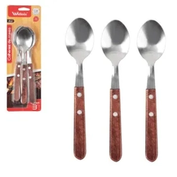 WX7113 COLHER DE MESA WOOD CART 3PCS