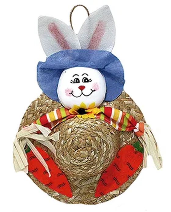 BF2818 ENFEITE CHAPEU C/COELHO 30CM