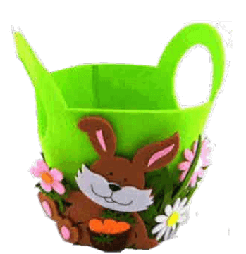 BF2716 CESTINHA PASCOA DE FELTRO