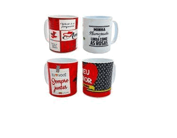 C261-A CANECA PLASTICA NAMORADOS 350ML SORTIDAS