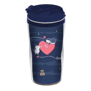 CS0110 COPO TERMICO 500ML NAMORADOS TE AMO TODOS OS DIAS