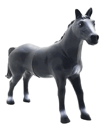 VB167 CAVALO DE VINIL PRETO